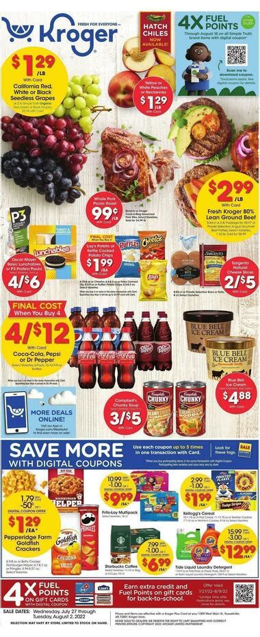 Kroger murray ky weekly ad - 1 day ago · Food City Ad. Here you can find the ️ Food City Weekly ad!Look through the dates of these weekly Food City ads and choose the one you would like to view. The Food City ad this week and the Food City ad next week are both posted when available!. With the Food City weekly flyer, you can find sales for a wide variety of products and compare the …